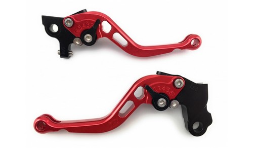 Red short brake clutch levers - short,