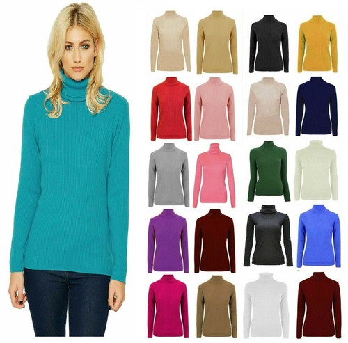 Ladies high roll polo neck - high,