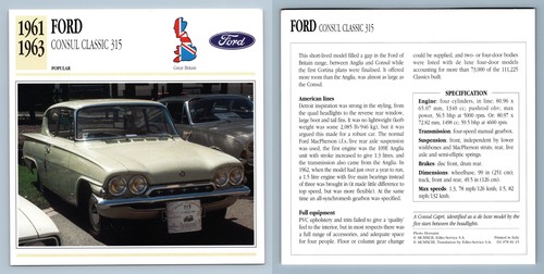 Ford consul classic 315 - classic,
