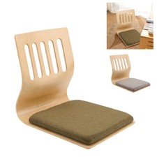 Floor Chair Tatami Chair Chair Legless Adjustable Mid Back Lumbar Support Chair 