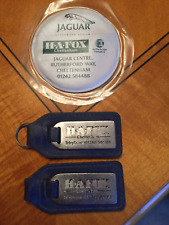 Jaguar HA Fox key rings and Tax disc holder dealer supplied XJ6 XJ8 XK8 XJR XJS