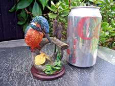 Ptaki Kolekcja Hand Painted by Andy Pearce Kingfisher Bird Figurine