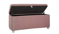 Mila Velvet Large Ottoman -