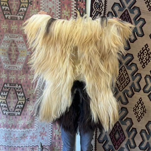 Natural angora goat skin rug - angora,
