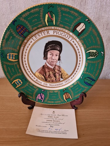 Royal worcester lester piggott - worcester,
