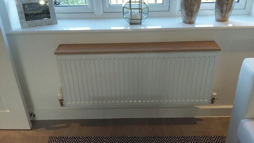 Radiator shelf and brackets - and,