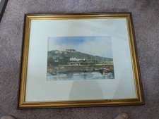 Original Watercolour Of Herm, St Peter Port, Guernsey By Eric Thompson