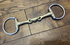 5 1/2” S/S & German Silver Eggbutt Snaffle With Lozenge Bit