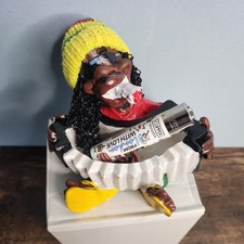 Rasta Man Jamaican Ashtray Ash Bob Marley with FREE Clipper Lighter UK Seller