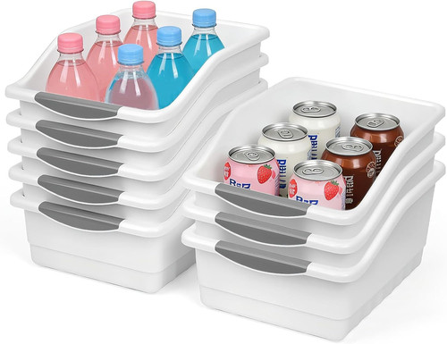 Pack white plastic - 8, storage