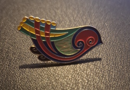 Celtic bird freedom pin - celtic,