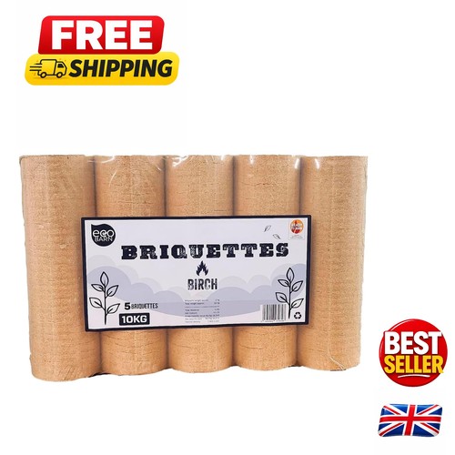 10kg compressed birch logs - 10kg,