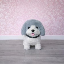  Soft Grey Plush Puppy Toy
