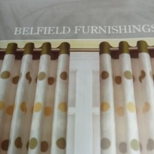 Spot Citrus Eyelet Curtains by