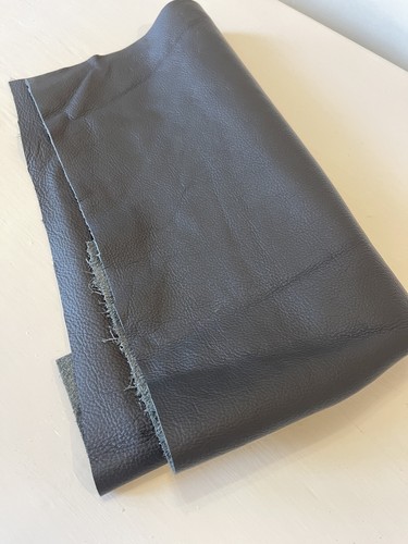 Genuine black leather offcut - genuine,