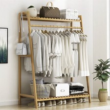 Open wardrobe wooden clothes - wardrobe,