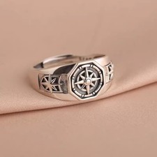 NEW 925 Silver Mens Viking