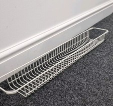 Vintage White Wire Metal Bath Rack Tray Retro Bathroom 70in X 10in