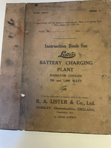 Vintage lister battery - lister,
