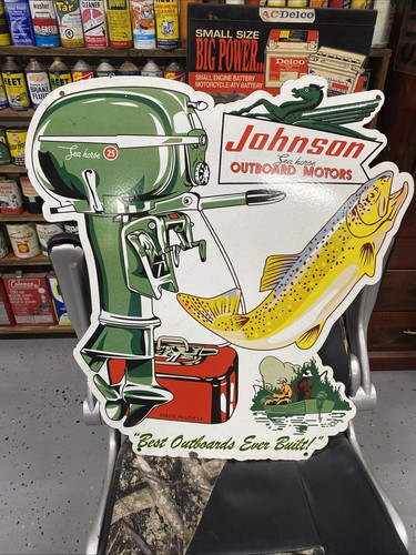 Vintage large johnson seahorse - johnson,