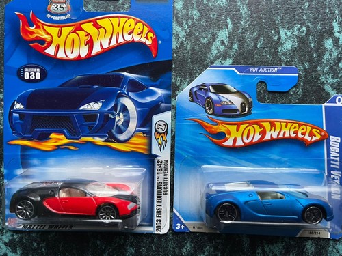 Hot wheels bugatti veyron - x2,