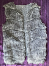 Primark Grey Fur Gilet 