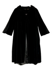 Vintage 1950s black velveteen