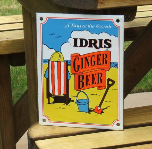 Enamel sign idris - sign,