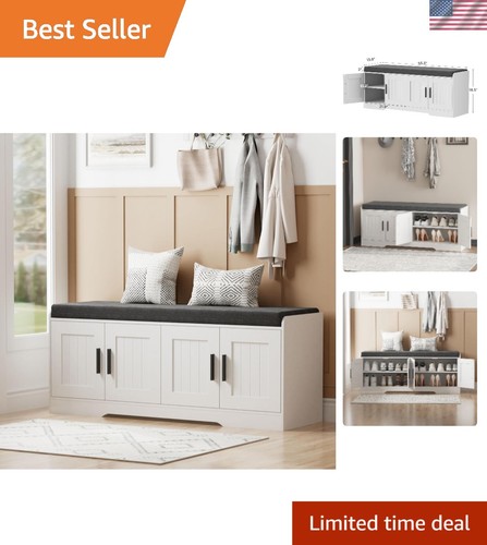 Shoe storage bench with - storage,