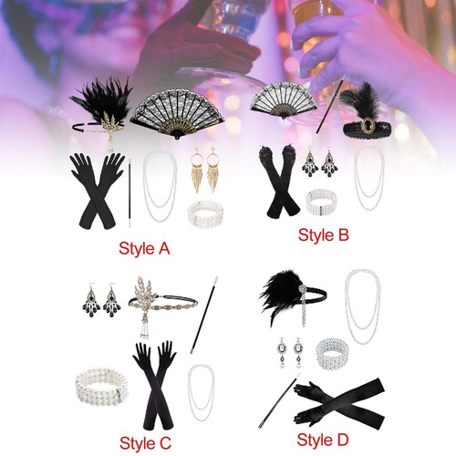 Women 1920s accessories set - 1920s,