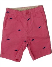 GAP Girls Chino Shorts 4-5 Years W22 Pink Animal Print Cotton ZS13