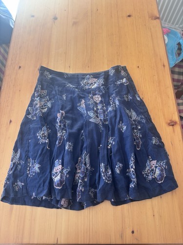 Fat face blue floral line - blue, a-line