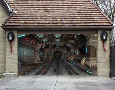 3D Spacecraft N326 Garage Door