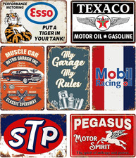 Vintage metal tin signs - tin,