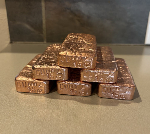 999 copper ingot bar oz - ingot,