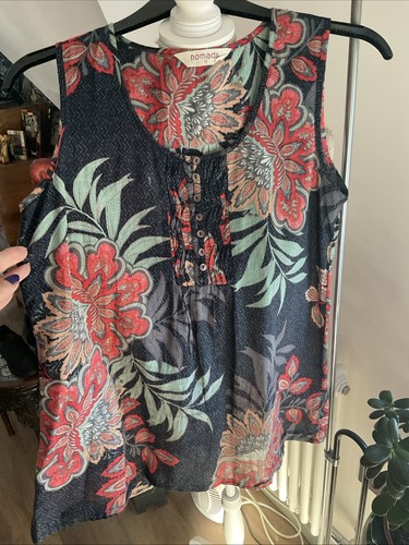 Nomads floral cotton top - nomads,