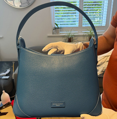 Aspinal london blue pebbled - london,