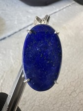 Lapis Lazuli Sterling Silver Pendant Genuine Afghan Gemstone Necklace Ethical
