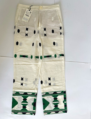 Zara embroidered linen blend - zara,
