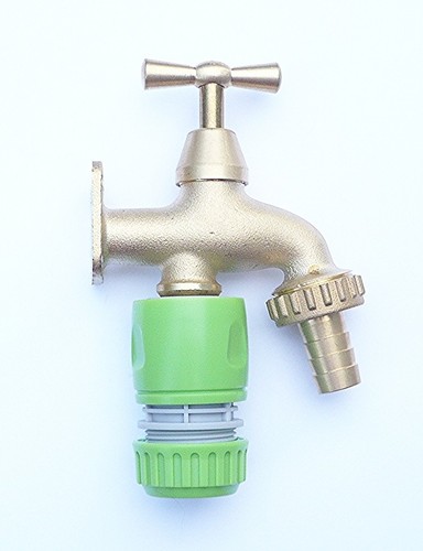 Brass bib tap with - tap,