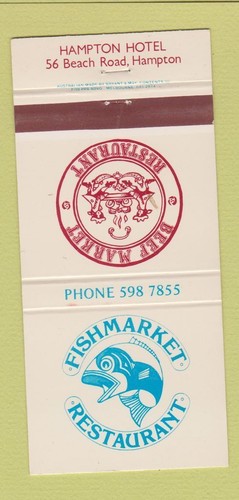 Matchbook cover fishmarket - matchbook,