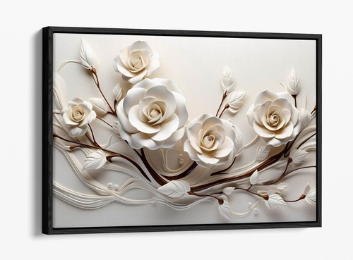 Decorative white roses a - white,