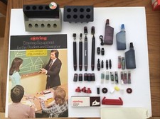 Vintage Rotring Technical Pens, Nibs , Brochure And Other Parts Job Lot