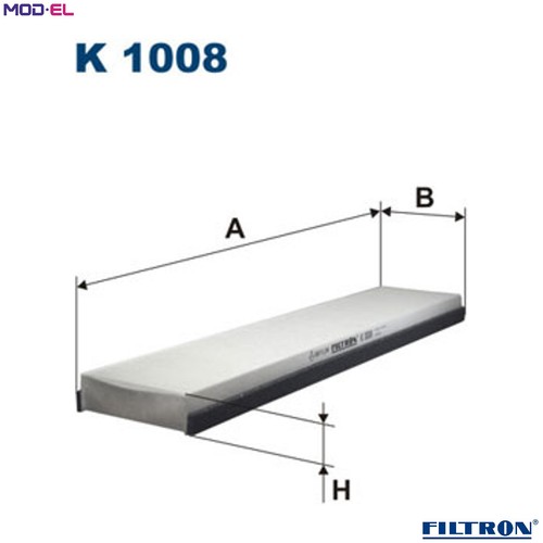 Filter cabin air 1008 for - filter,