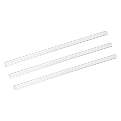 3pcs clear rigid acrylic pipe - rigid,
