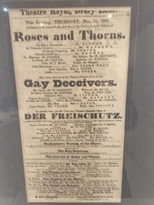 Rare Antique Playbill Poster