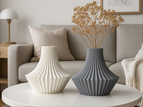 Modern geometric vase - modern,