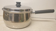 Superb Vintage PRESTIGE Stainless Steel 20cm Encapsulated Base Saucepan