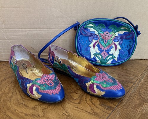 Blue design shoes matching - shoes,