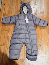 Gray Snowsuit - Lily&Dan - 3-6